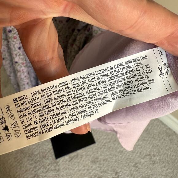 Tuckernuck Hyacinth House Cali Lilac Jacquard Floral Smocked Midi Dress Medium - Picture 13 of 13